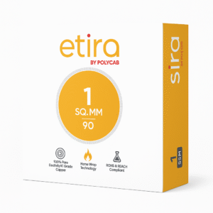 POLYCAB ETIRA 90 MTR 1.00 MM (BLACK)