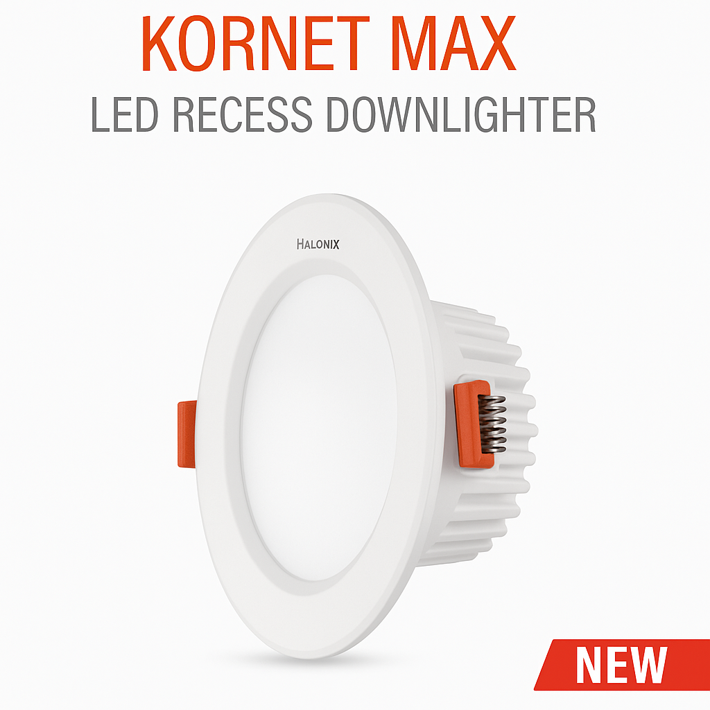 HALONIX LED LIGHT FITTING KORNET MAX DL 9W CW